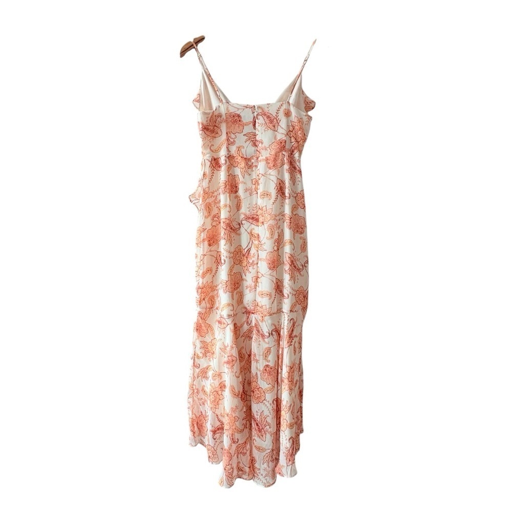 Express Floral Paisley Ruffle Midi Dress - Picture 3 of 10